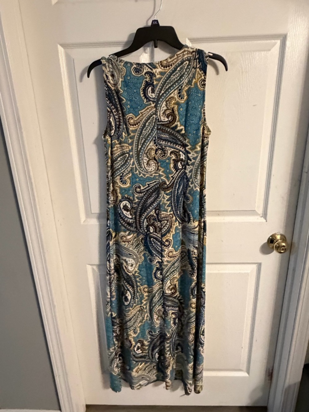 Paisley Sleeveless Maxi Dress in Teal - Unbranded - Picture 2 of 3